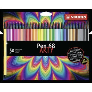 Filctoll STABILO Pen 68 30 db karton tok "ARTY"