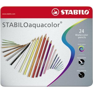 Színes ceruzák STABILOaquacolor 24 db fém tok