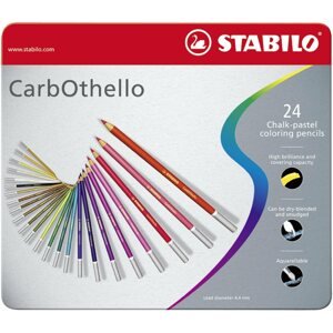 Színes ceruza STABILO CarbOthello 24 db fém tok