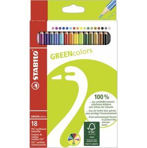 Színes ceruza STABILO GREENcolors 18 db tok
