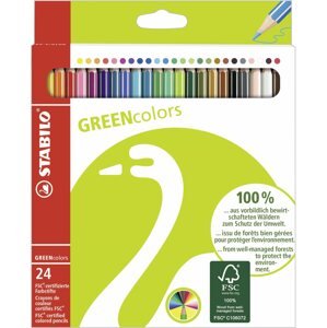 Színes ceruzák STABILO GREENcolors 24 db tok