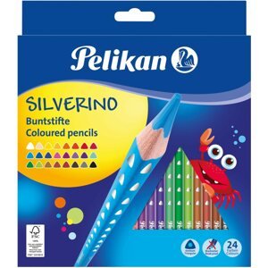 Színes ceruza Pelikan Silverino vékony 24 szín