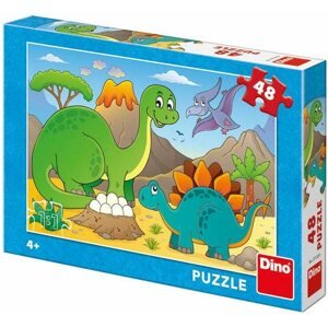 Puzzle Dino dinoszauruszok 48 puzzle