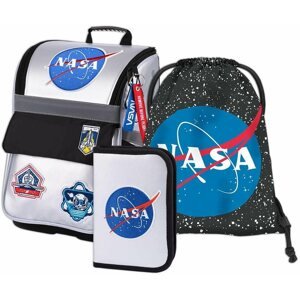 Iskolai felszerelés BAAGL Set 3 NASA: aktatáska, tolltartó, tornazsák