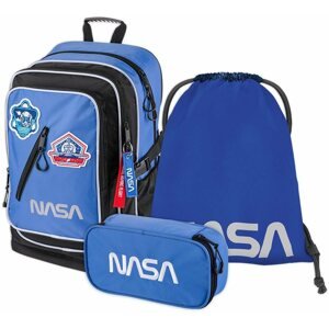 Iskolai felszerelés BAAGL Set 3 NASA CUBIC: hátizsák, tolltartó és tornazsák