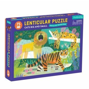 Puzzle Mágikus puzzle - Kis- és nagymacskák (75 db)