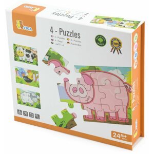 Fa kirakós játékok Fa puzzle - farm