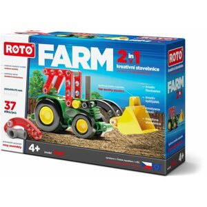 Építőjáték Roto 2 in 1 traktor, 37 darabos
