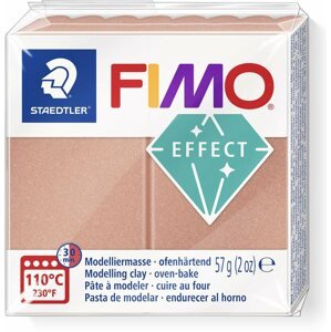Gyurma FIMO effect rózsaarany gyöngy 57g