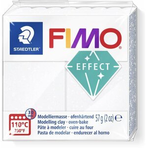 Gyurma FIMO effect 8020 fehér csillogással