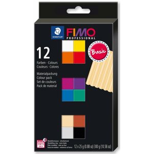 Gyurma FIMO professzionális 12 színből álló készlet 25 g BASIC