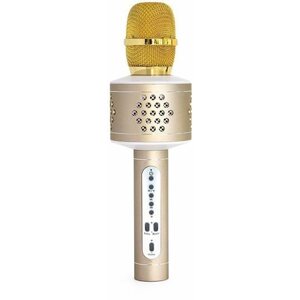 Gyerek mikrofon Teddies Bluetooth Karaoke Mikrofon - arany