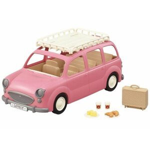 Figura kiegészítő Sylvanian families Családi autó - rózsaszín Van