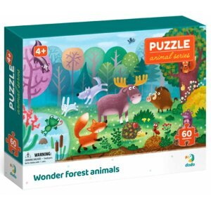 Puzzle Puzzle biomy Csodálatos erdei állatok 60 darab