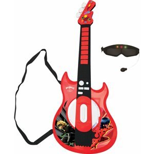 Zenélő játék Lexibook Miraculous Elektronikus világító gitár szemüveg alakú mikrofonnal