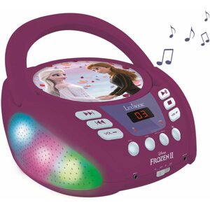 Zenélő játék Lexibook Disney Frozen Bluetooth CD-lejátszó fényekkel