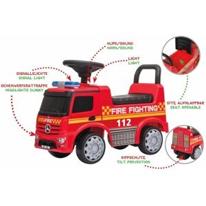 Futóbicikli Jamara Push-Car Mercedes-Benz Antos Fire Truck