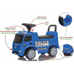 Futóbicikli Jamara Push-Car Mercedes-Benz Antos Police