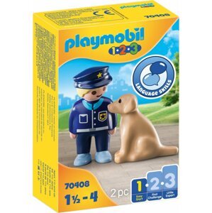 Figura Playmobil 70408 Kutyás rendőr