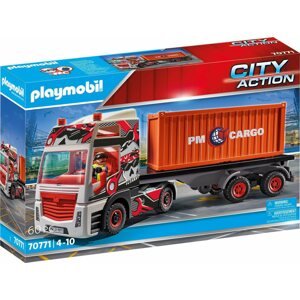 Építőjáték Playmobil 70771 Kamion pótkocsival