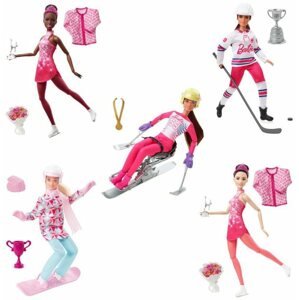 Játékbaba Barbie Téli sportok baba