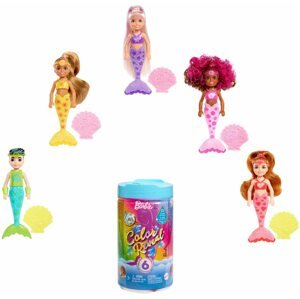 Játékbaba Barbie Color Reveal Szivárványos sellő Chelsea