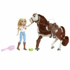 Játékbaba Szilaj baba lóval - Abigail és Bumeráng