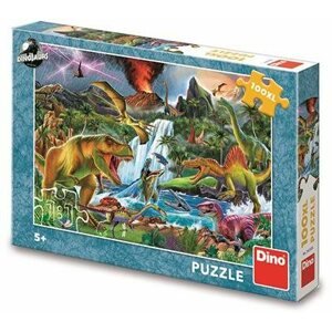 Puzzle Harcoló dinoszauruszok 100 XL puzzle