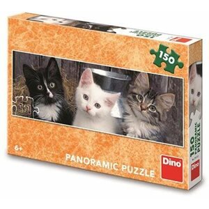 Puzzle Három cica 150 panoráma puzzle