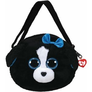Plüss Ty Gear shoulder bag Tracey - black/white dog 15 cm