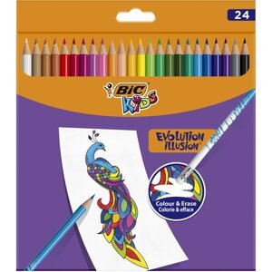 Színes ceruza BIC radírozható 24 szín