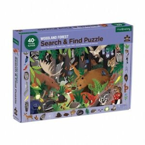 Puzzle Keress és találj puzzle  - Erdőben (64 db)