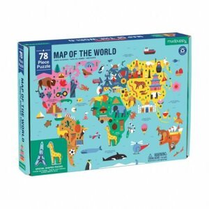 Puzzle Geography Puzzle - Világtérkép (78 db)