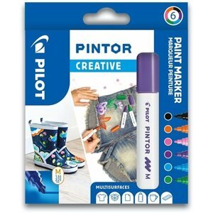 Marker Pilot Pintor akril dekorációs toll közepes hegy, 6-os készlet, Creative