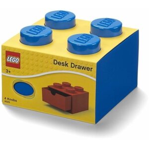 Tároló doboz LEGO kék fiókos asztali tároló 4
