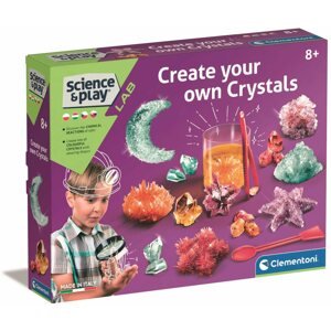 Csináld magad készlet gyerekeknek Clementoni kristály műhely