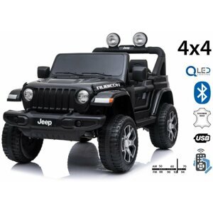 Elektromos autó gyerekeknek Jeep Wrangler Rubicon - fekete