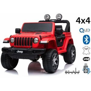 Elektromos autó gyerekeknek Jeep Wrangler Rubicon - piros
