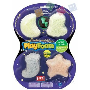 Gyurma PlayFoam Gyöngy 4pack - világító