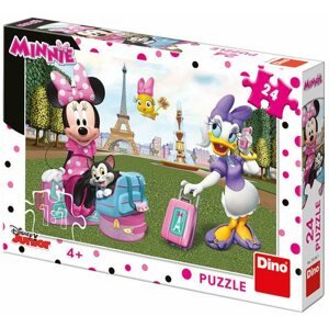 Puzzle Dino Minnie Párizsban (24 darabos)