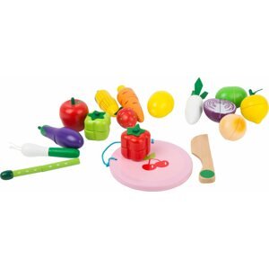 Játék élelmiszer Small Foot Set gyümölcs és zöldség