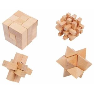 Logikai játék Small Foot geometriai rejtvények 4 db