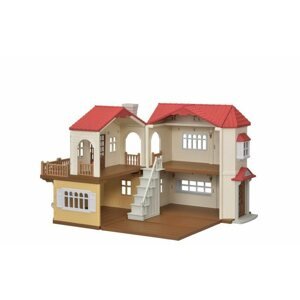 Figura kiegészítő Sylvanian Families Emeletes ház piros tetővel