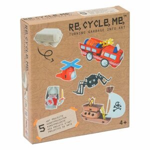 Csináld magad készlet gyerekeknek Re-cycle me szett fiúknak – tojástartó