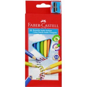 Színes ceruza Faber-Castell Jumbo ceruzák, 10 szín