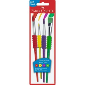 Ecset Faber-Castell Soft Touch, 4 db
