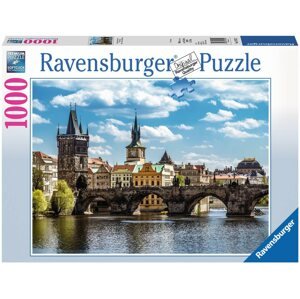 Puzzle Ravensburger Prága: Kilátás a Károly hídra