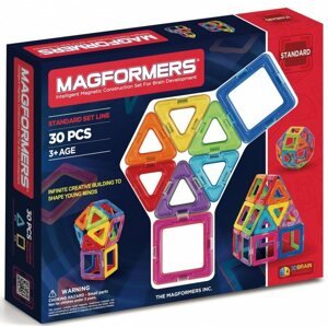 Építőjáték Magformers mágneses építőkészlet, szivárványszínű