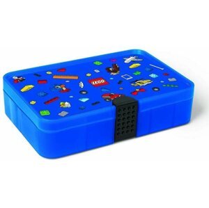 Tároló doboz LEGO Iconic Doboz rekeszekkel - kék