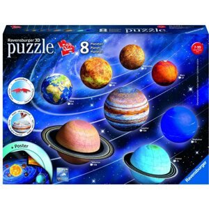 3D puzzle Ravensburger 3D 116683 Bolygórendszer